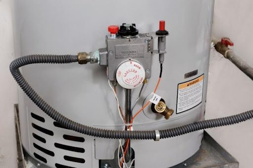 A residential water heater in Creve Coeur, MO leaking and needs expert water heater repair services from an HVAC technician.